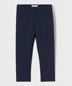 GEMO Legging court en coton stretch fille Bleu
