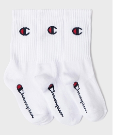 GEMO Chaussettes de sport tige haute garçon - Champion (lot de 3) blanc standard