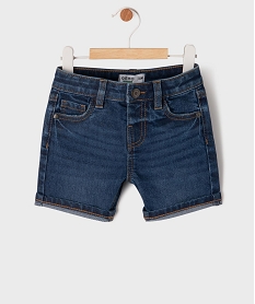 GEMO Bermuda en jean extensible bébé fille Bleu