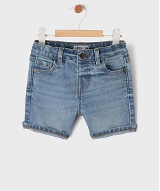 GEMO Bermuda en jean extensible bébé fille Bleu
