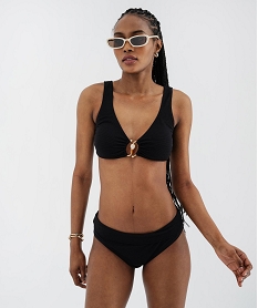 haut de maillot de bain brassiere avec bijou et mousses amovibles femme noir standardL016801_4