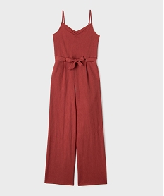 GEMO Combinaison pantalon à fines bretelles fille Orange