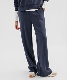 GEMO Pantalon extensible et confortable femme Bleu