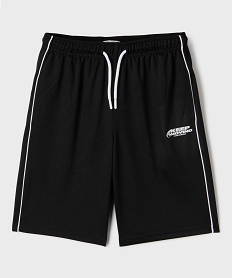 GEMO Short de sport en mesh léger à taille élastiqué garçon noir standard