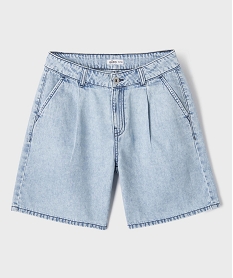 GEMO Short en jean long et ample fille Bleu