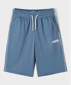 GEMO Short de sport en mesh léger à taille élastiqué garçon bleu standard