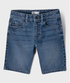 GEMO Bermuda en jean coupe skater en denim extensible garçon bleu standard