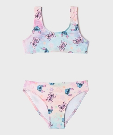 GEMO Maillot de bain 2 pièces à motif Stitch fille - Disney Rose