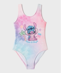 GEMO Maillot de bain 1 pièce imprimé fille - Stitch Rose