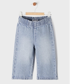 GEMO Jean léger coupe ample avec taille ajustable bébé fille Bleu