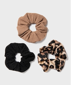 GEMO Chouchous pour les cheveux femme (lot de 3) marron standard