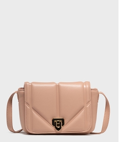 GEMO Sac besace compact et moelleux femme Rose