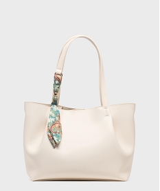 GEMO Sac à main avec pochette amovible femme Beige