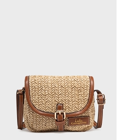 GEMO Sac besace en paille de papier fille - LuluCastagnette beige standard