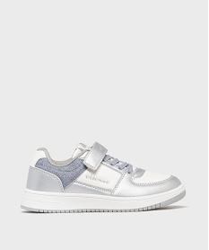 GEMO Baskets à scratch en matière métallisée et paillettes fille - Ellesse Gris