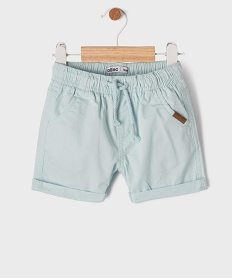 GEMO Bermuda en coton avec taille ajustable bébé garçon Bleu
