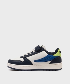baskets basses a scratch avec empiecements colores garcon - fila bleu basketsL132701_3
