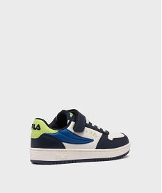 baskets basses a scratch avec empiecements colores garcon - fila bleu basketsL132701_4