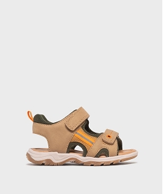 GEMO Sandales à scratch garçon - 5 Miles beige standard