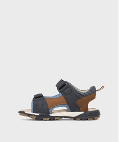 sandales a scratch multi-matieres garcon - gepy bleuL148401_3