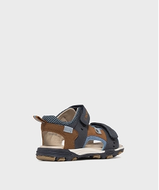 sandales a scratch multi-matieres garcon - gepy bleuL148401_4
