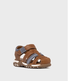 sandales a brides bi-matieres garcon - buggy orangeL148601_2