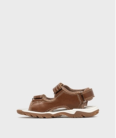 sandales sport a scratch garcon marron standardL148801_3