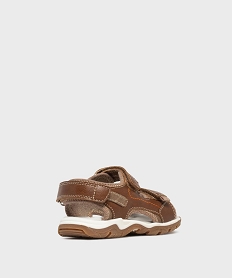 sandales sport a scratch garcon marron standardL148801_4