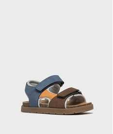 sandales tricolores a double scratch garcon - buggy multicoloreL151901_2