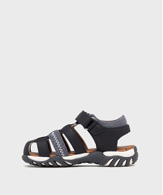 sandales a brides bi-matieres garcon - buggy bleuL153201_3
