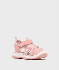 sandales a bout ferme fermeture scratch fille - lovely wings rose standardL159101_2