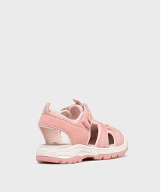 sandales a bout ferme fermeture scratch fille - lovely wings rose standardL159101_4