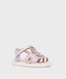 sandales a brides scintillantes avec papillons fille - lovely wings violetL163001_2