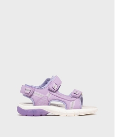 GEMO Sandales en toile ajustables par 3 scratchs fille - Lovely Wings Violet