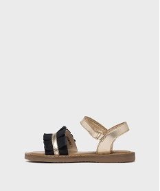 sandales en cuir brillant avec large bride fantaisie fille - lovely wings doreL165201_3