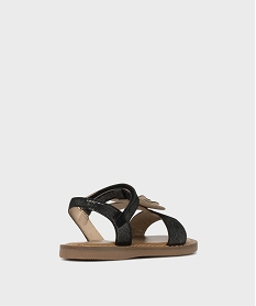 sandales en cuir irise avec motif papillon fille - lovely wings noir standardL165401_4