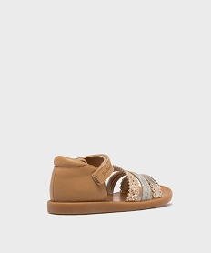sandales brillantes a talon ferme fille - berlingot by pom dapi brunL166801_4