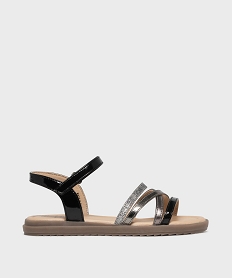 GEMO Sandales à brides fermeture scratch fille - Lovely Wings noir standard