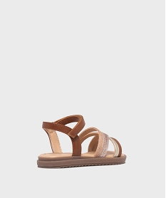 sandales a brides metallisees et pailletees fille - lovely wings brunL169201_4