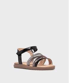 sandales a brides metallisees et pailletees fille - lovely wings noir vifL170601_2