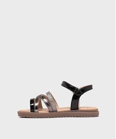 sandales a brides metallisees et pailletees fille - lovely wings noir vifL170601_3