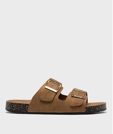 GEMO Sandales mules à semelle anatomique femme - Isotoner marron standard