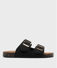 GEMO Sandales mules à semelle anatomique femme - Isotoner noir standard