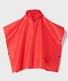GEMO Poncho de pluie à capuche enfant 3-6 ans Rouge