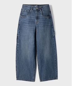 GEMO Jean super baggy avec taille ajustable garçon bleu standard