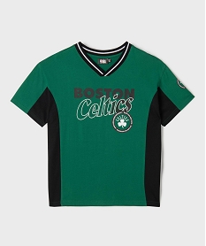 GEMO Tee-shirt manches courtes imprimé Celtics garçon - NBA vert standard