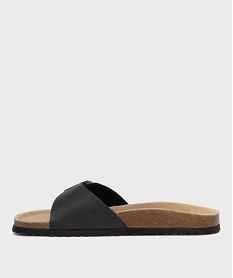 sandales mules a large bride et semelle interieure cuir homme noir standardL189301_3