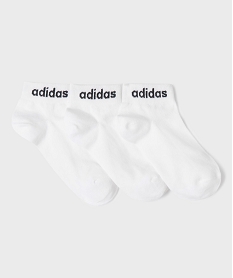 GEMO Chaussettes de sport tige courte homme (lot de 3) - Adidas blanc standard
