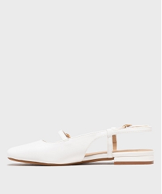 ballerines vernies slingback a bout carre et brides femme - follow me blanc standard ballerinesL200601_3
