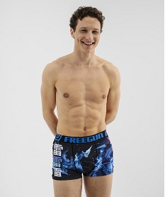 GEMO Boxer en microfibre motif manga homme - Freegun Violet